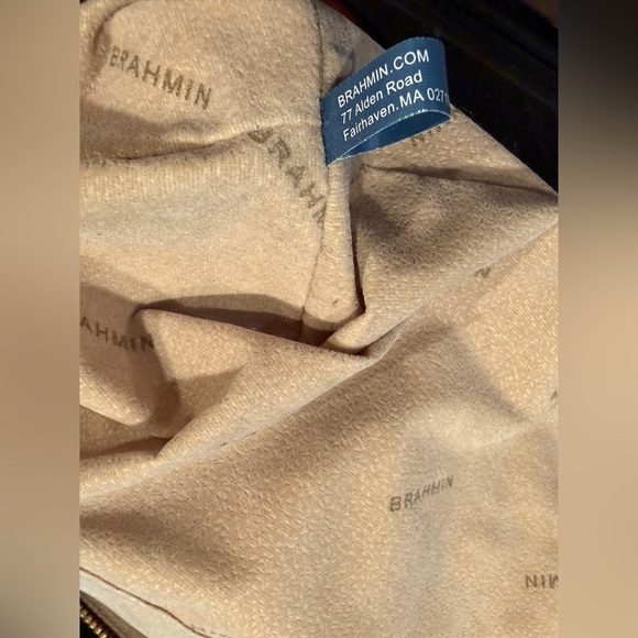 Vintage Brahmin Satchel Tote Handbag - Picture 4 of 16